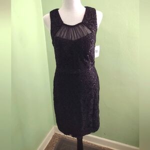 Sexy Open Back Black Dress